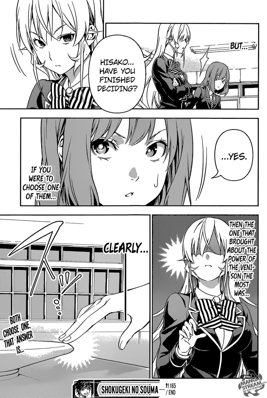 Shokugeki no Soma Chapter 165 page 19 - Chapter 165 : Two Faces