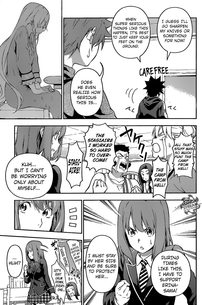 Shokugeki no Soma Chapter 167 page 15 - Chapter 167 : A Reminded Face and A Different One