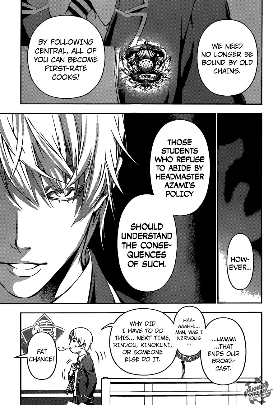 Shokugeki no Soma Chapter 167 page 4 - Chapter 167 : A Reminded Face and A Different One
