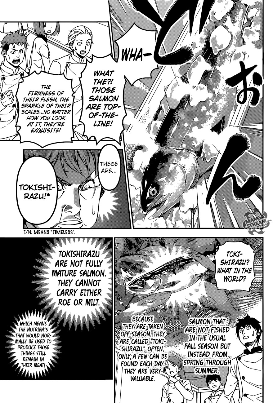 Shokugeki no Soma Chapter 174 page 10 - Chapter 174 : Salmon that Swims through time
