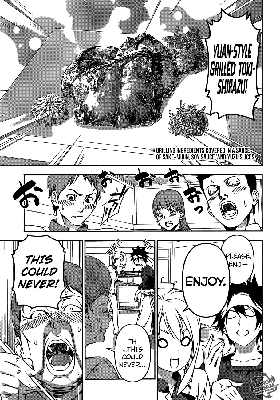 Shokugeki no Soma Chapter 174 page 16 - Chapter 174 : Salmon that Swims through time