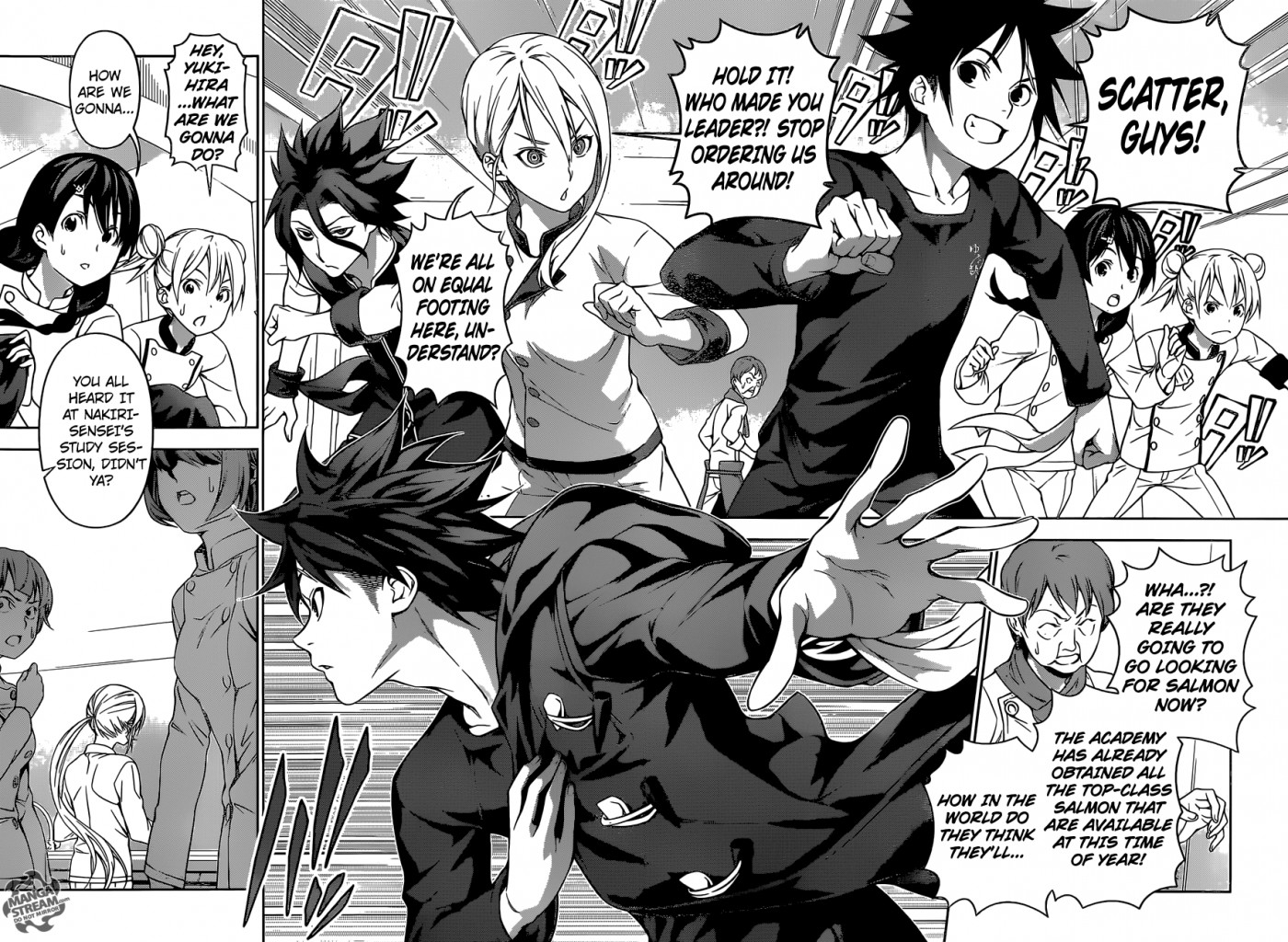 Shokugeki no Soma Chapter 174 page 4 - Chapter 174 : Salmon that Swims through time
