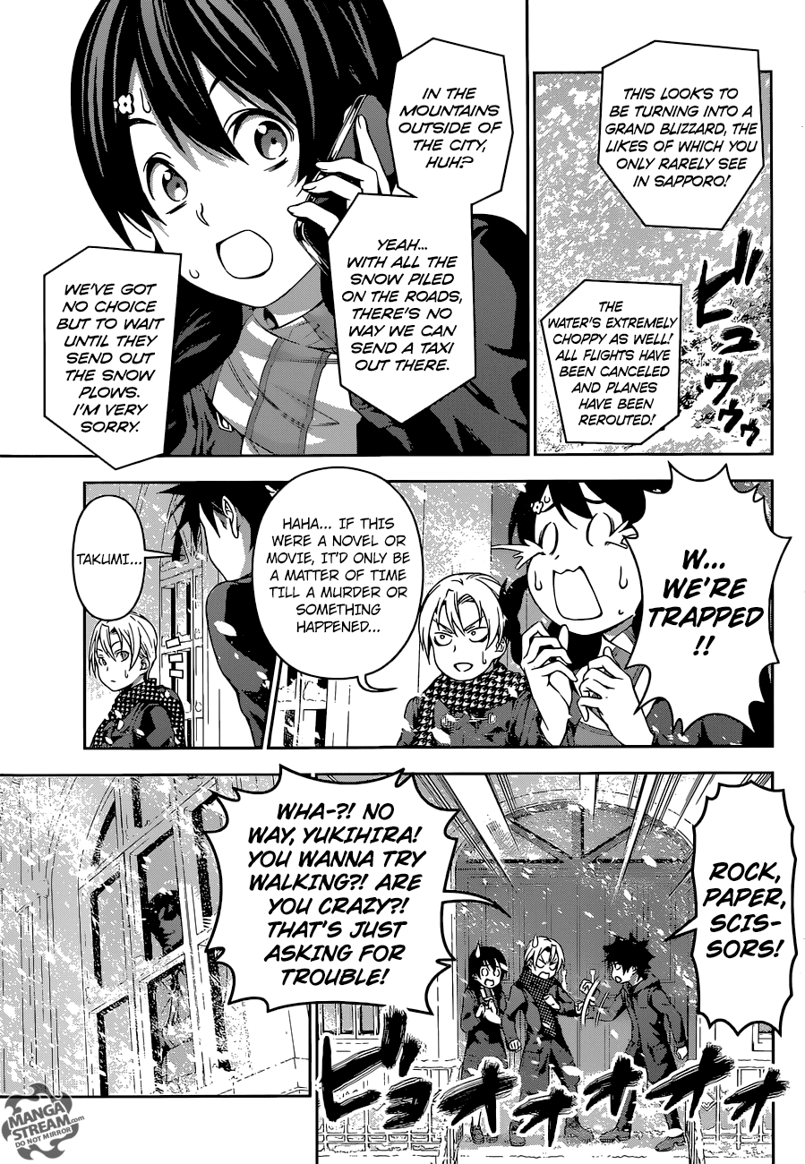 Shokugeki no Soma Chapter 176 page 13 - Chapter 176 : Mischief on a Snowy Day