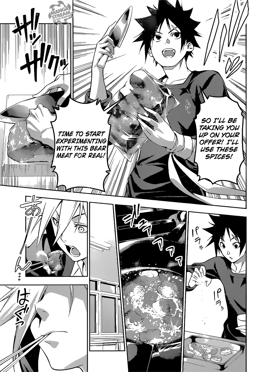 Shokugeki no Soma Chapter 181 page 12 - Chapter 181 : Be Ingenious with Bear Meat!
