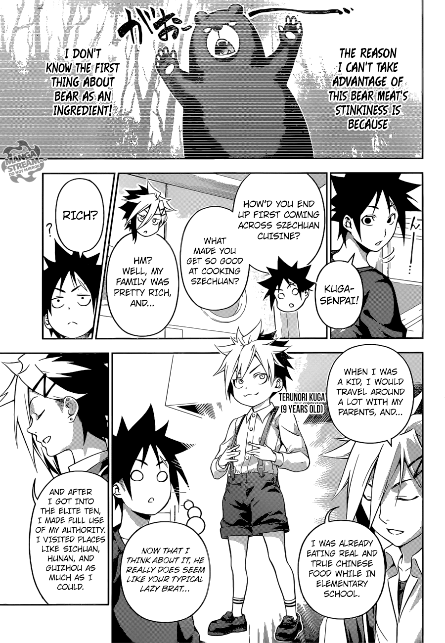 Shokugeki no Soma Chapter 181 page 16 - Chapter 181 : Be Ingenious with Bear Meat!
