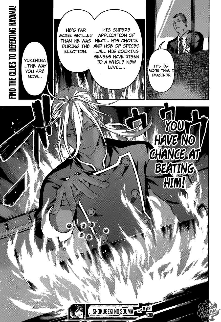 Shokugeki no Soma Chapter 181 page 20 - Chapter 181 : Be Ingenious with Bear Meat!