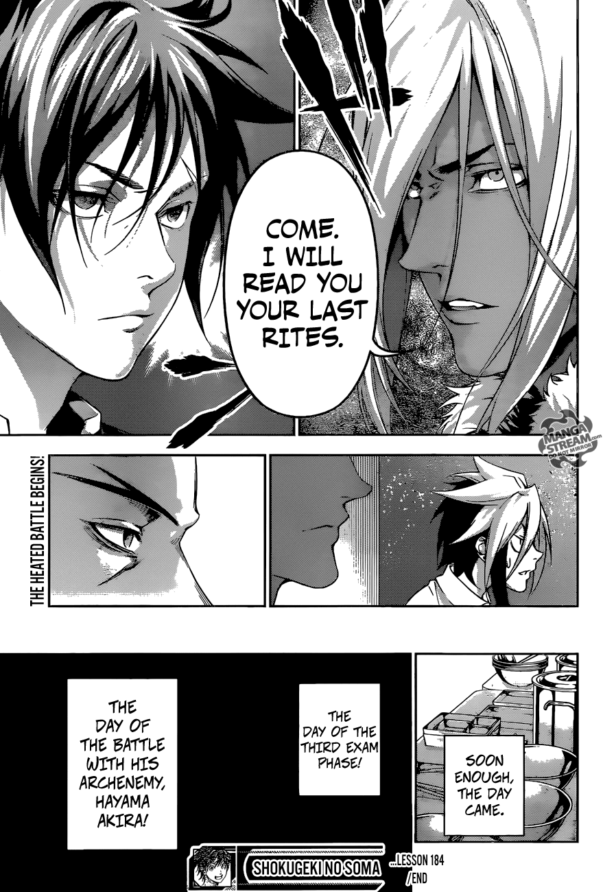 Shokugeki no Soma Chapter 184 page 20 - Chapter 184 : Debt