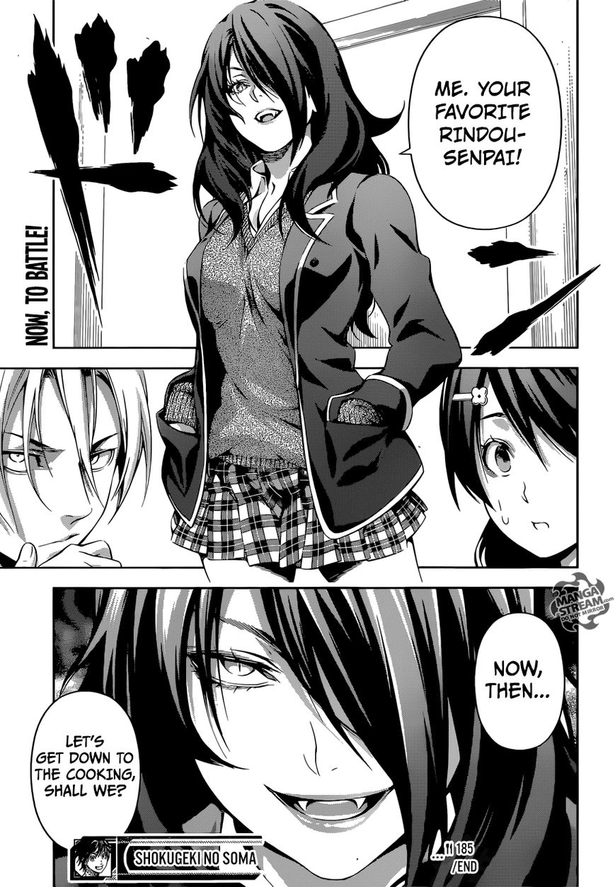 Shokugeki no Soma Chapter 185 page 23 - Chapter 185 : Rematch with a Rival