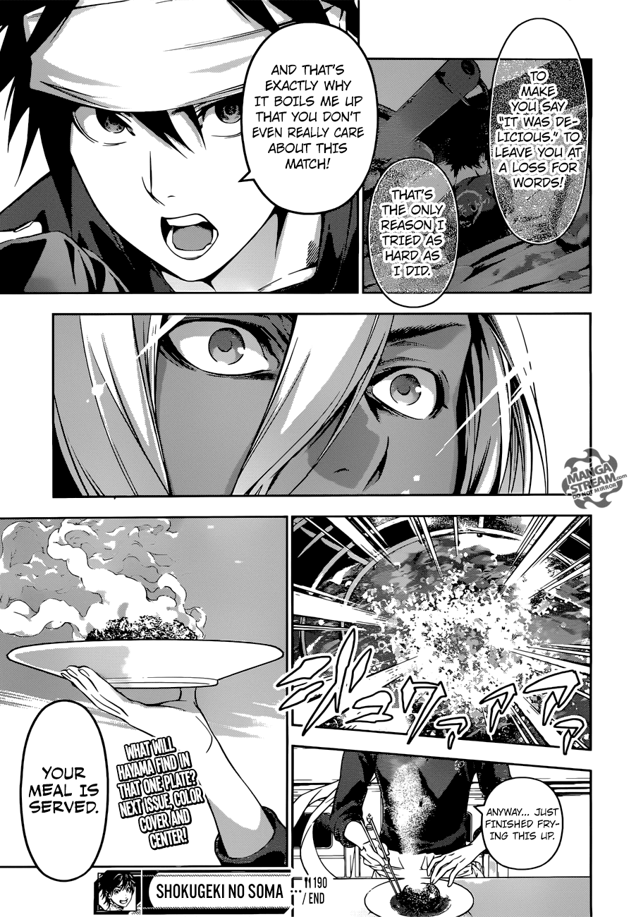 Shokugeki no Soma Chapter 190 page 19 - Chapter 190 : For Someone's Sake