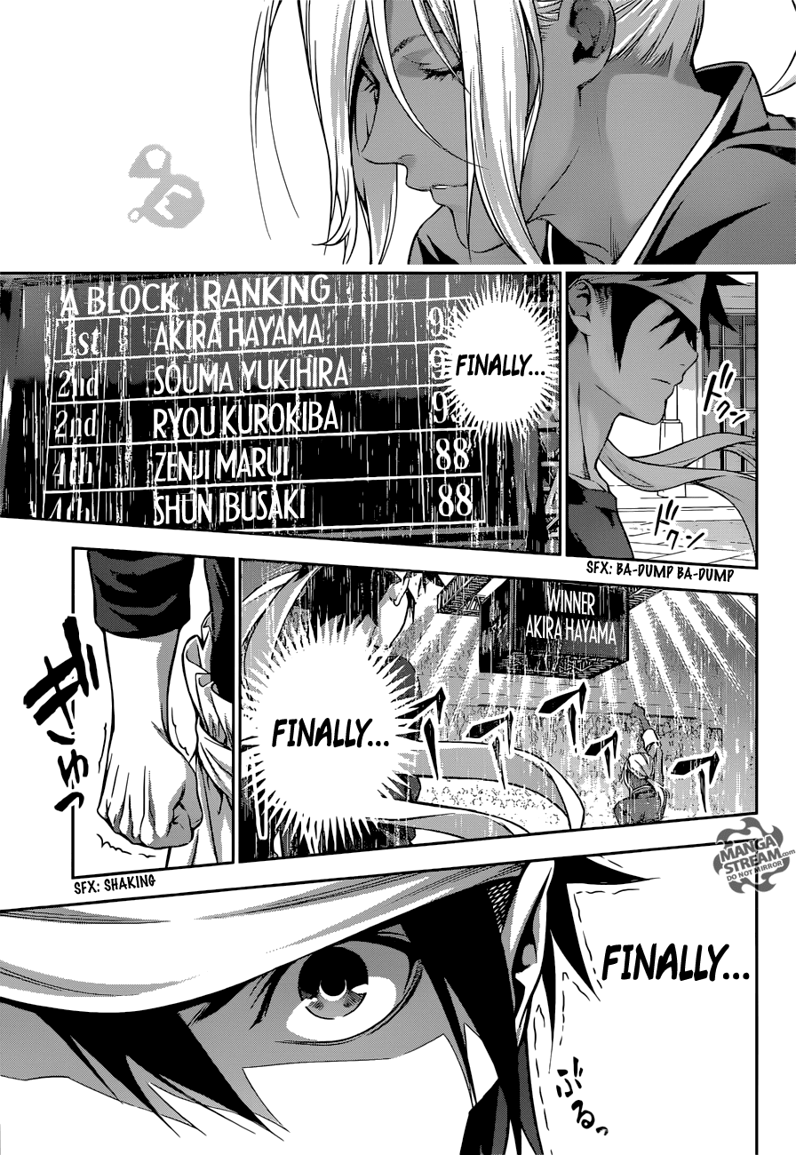 Shokugeki no Soma Chapter 191 page 15 - Chapter 191 : After the Heated Battle