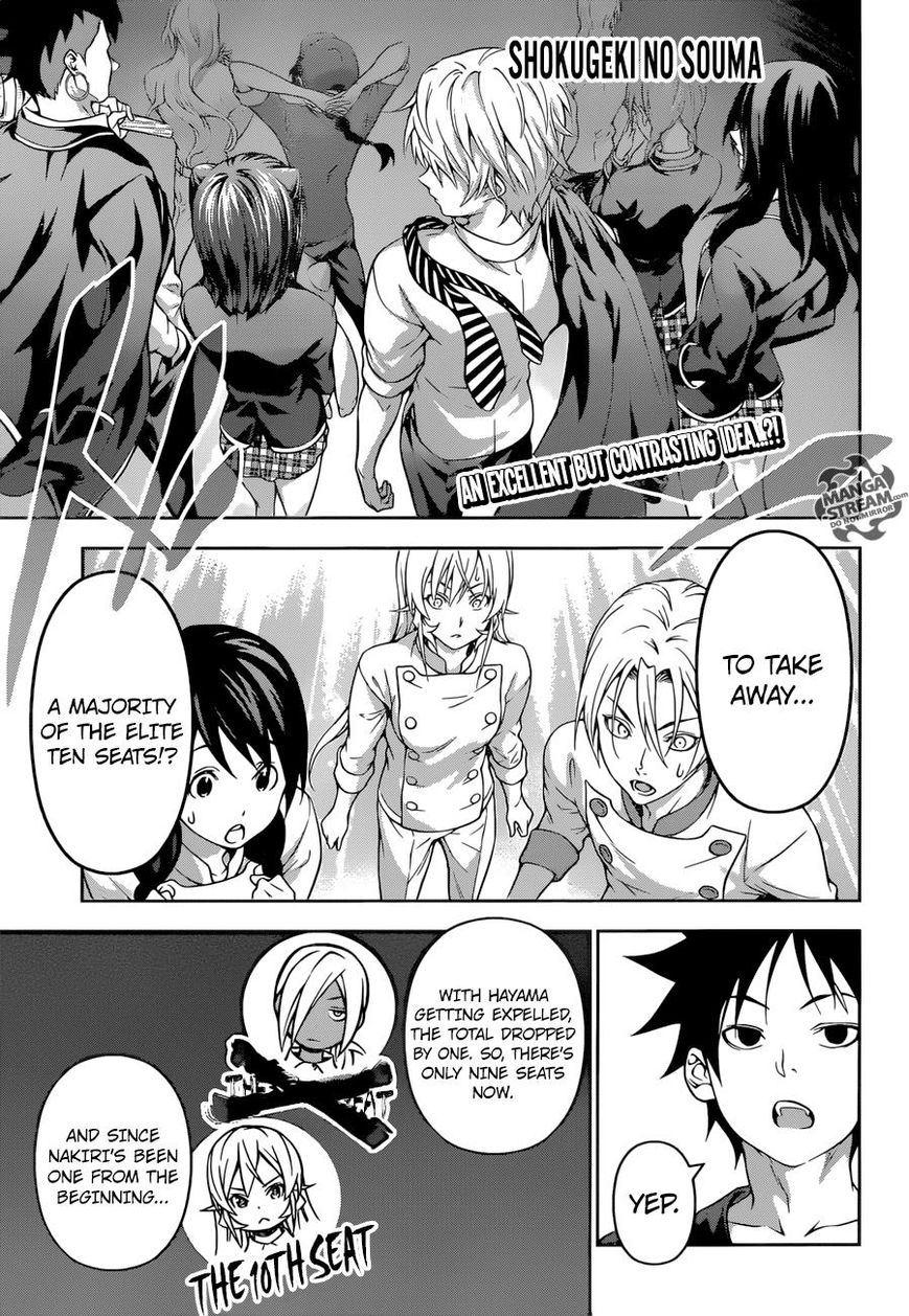 Shokugeki no Soma Chapter 193 page 1 - Chapter 193 : Declaration Of War