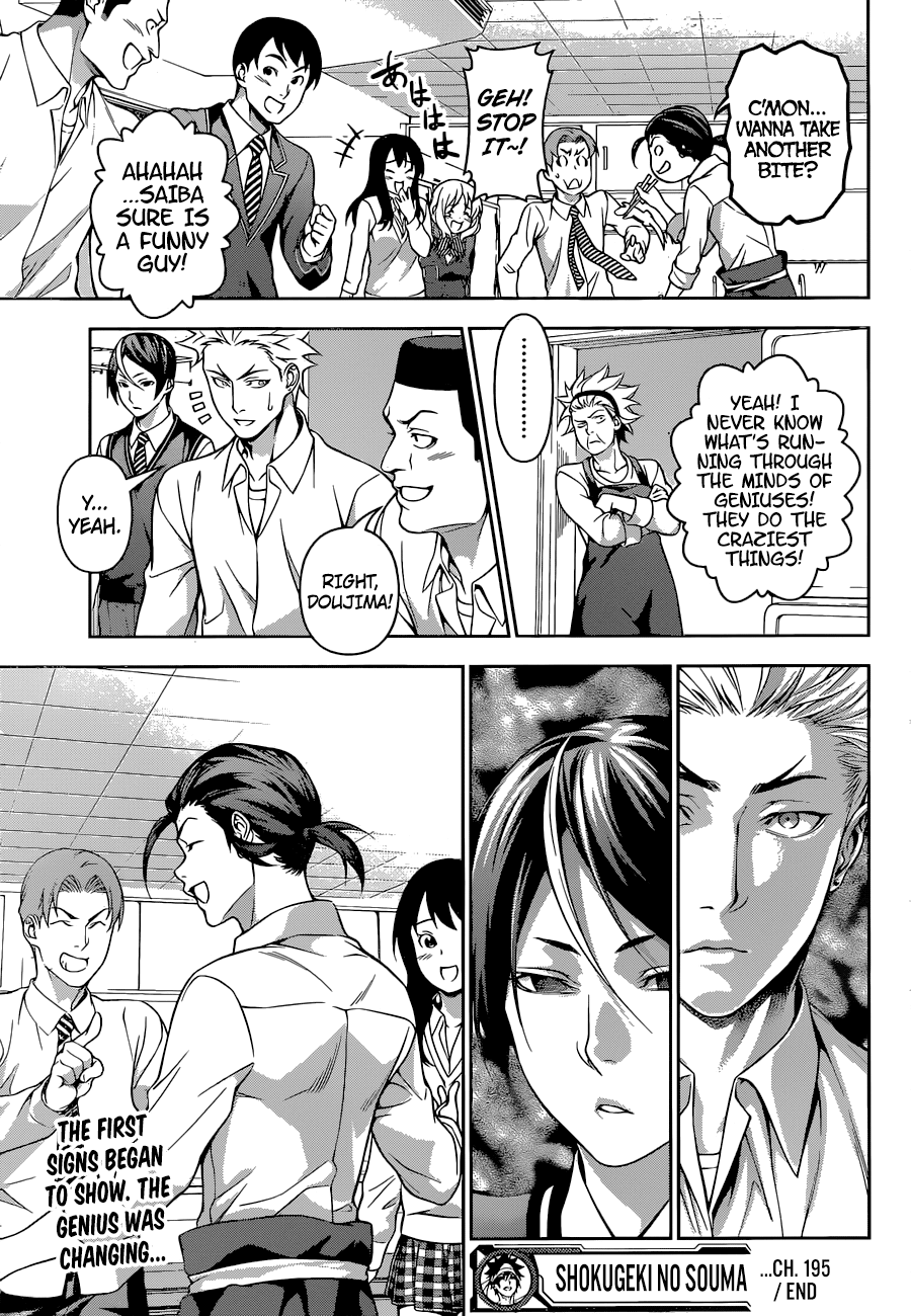 Shokugeki no Soma Chapter 195 page 19 - Chapter 195 : He Who Opened A Path Through The Wasteland