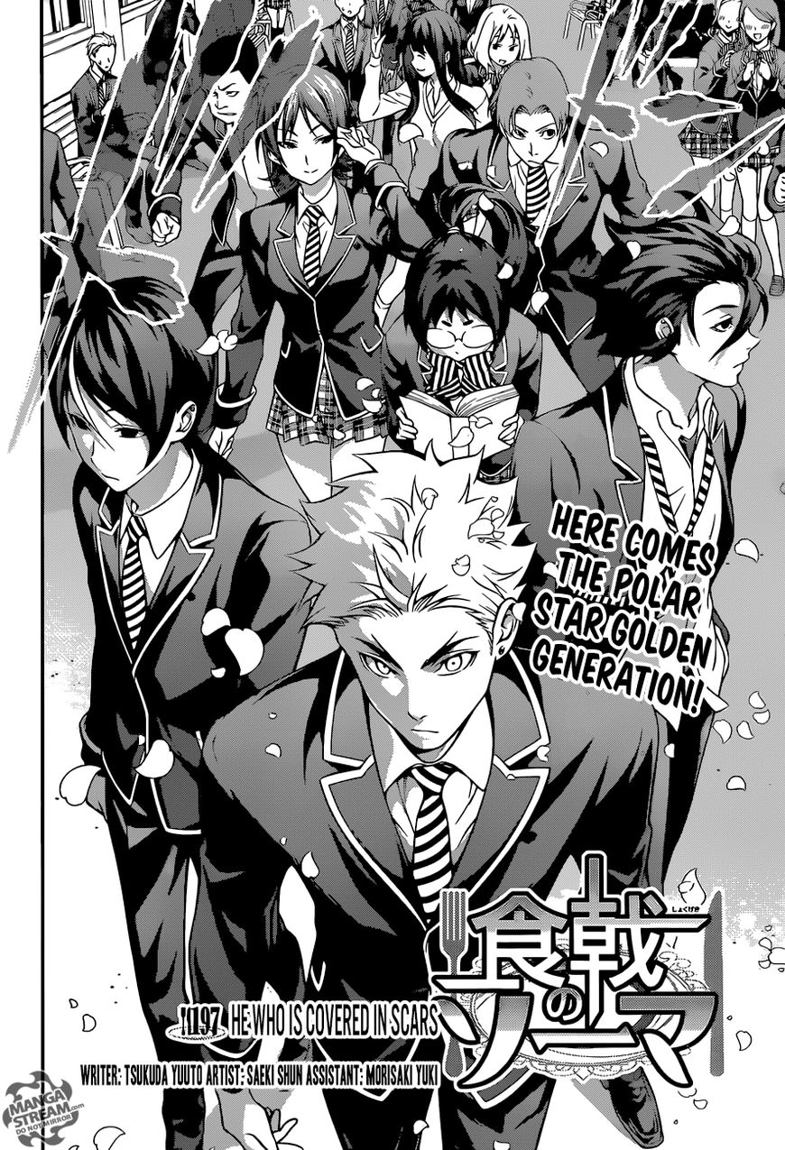 Shokugeki no Soma Chapter 197 page 3 - Chapter 197 : He Who Is Covered In Scars