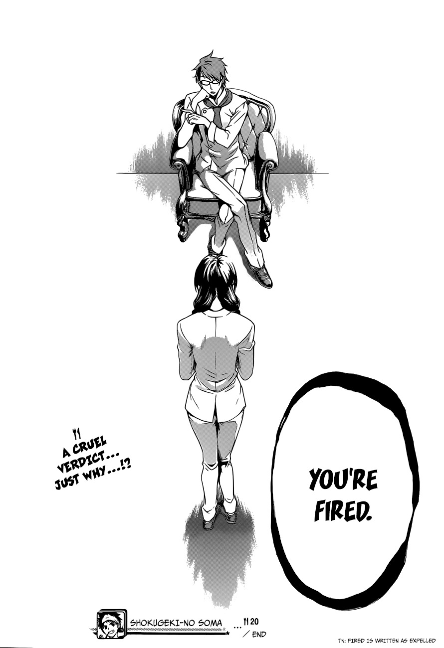 Shokugeki no Soma Chapter 20 page 20 - Chapter 20 : Verdict