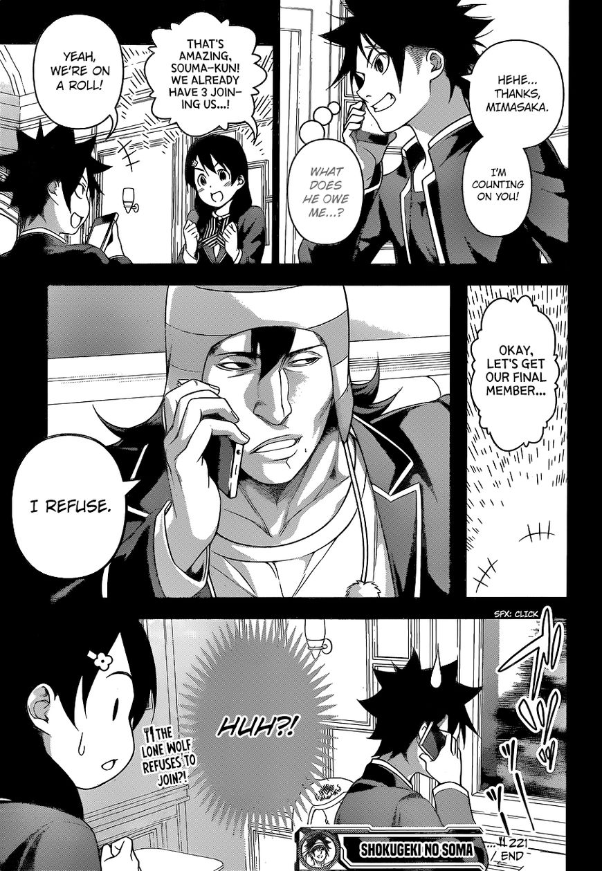 Shokugeki no Soma Chapter 221 page 22 - Chapter 221 : The Battle of Spicy Tastes