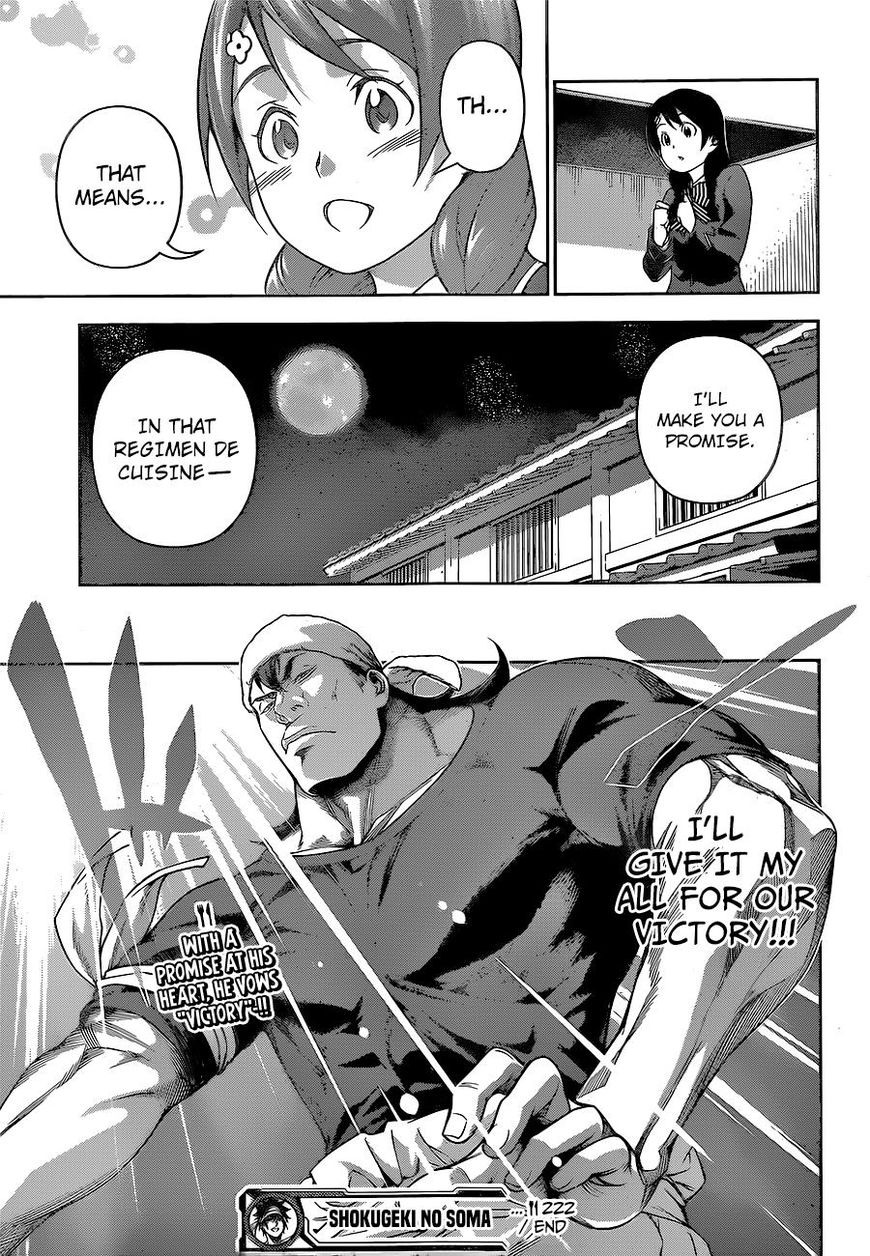 Shokugeki no Soma Chapter 222 page 20 - Chapter 222 : What They Want To Protect