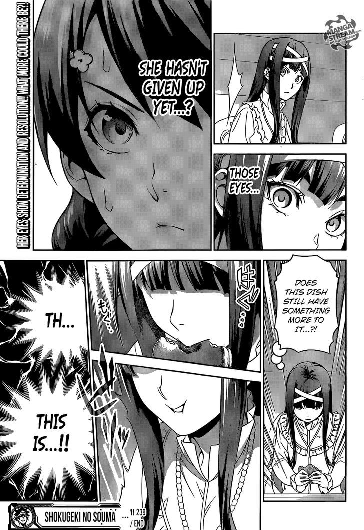 Shokugeki no Soma Chapter 239 page 19 - Chapter 239 : Her Fighting Style
