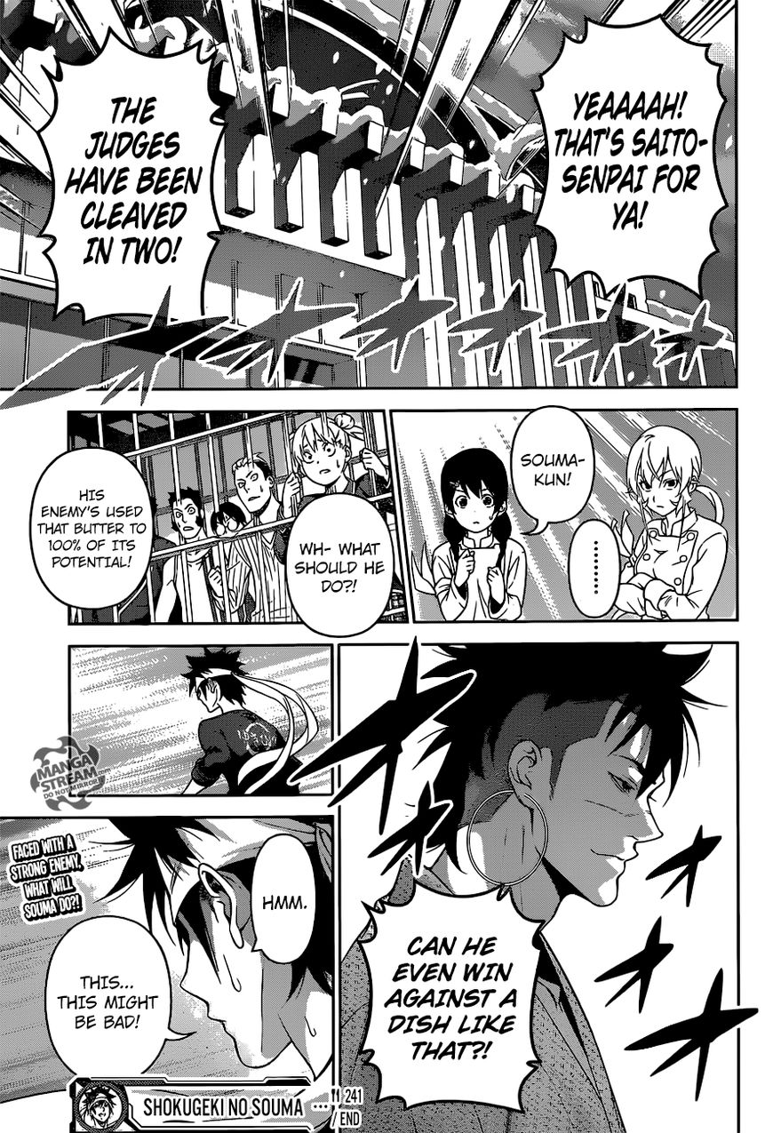 Shokugeki no Soma Chapter 241 page 19 - Chapter 241 : A Warrior's Honor