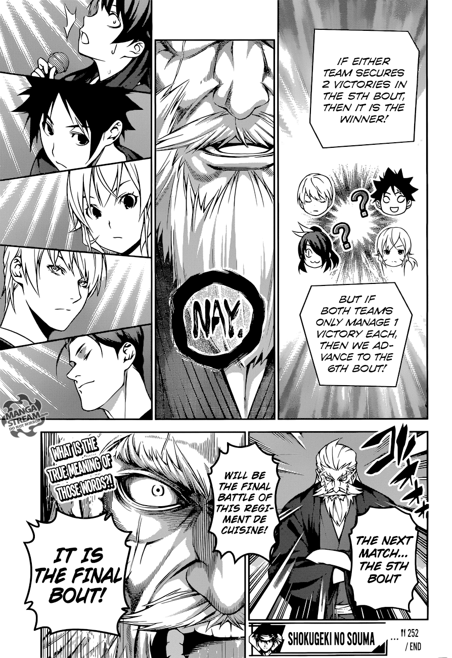 Shokugeki no Soma Chapter 252 page 19 - Chapter 252