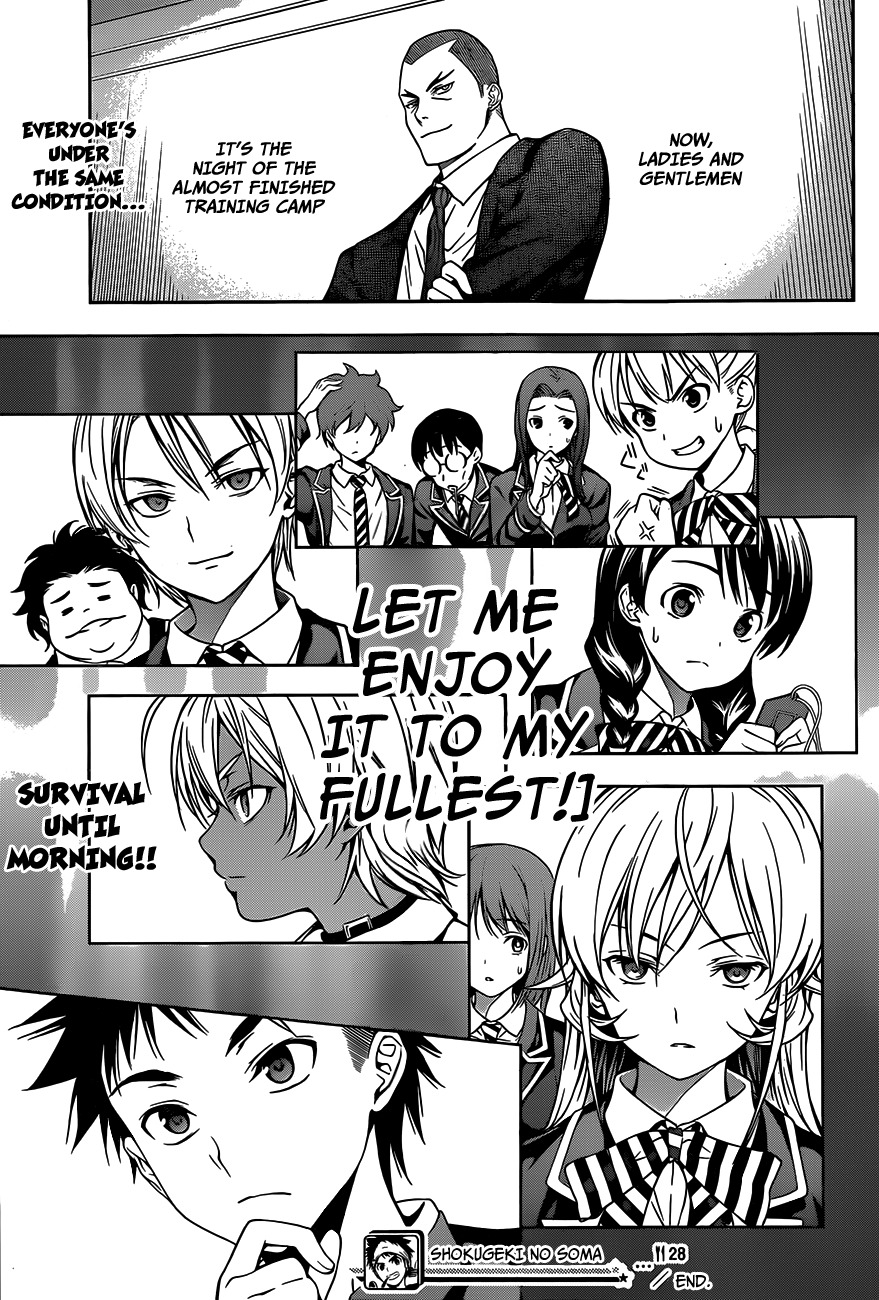 Shokugeki no Soma Chapter 28 page 20 - Chapter 28 : Everyone Must Not Fall Asleep