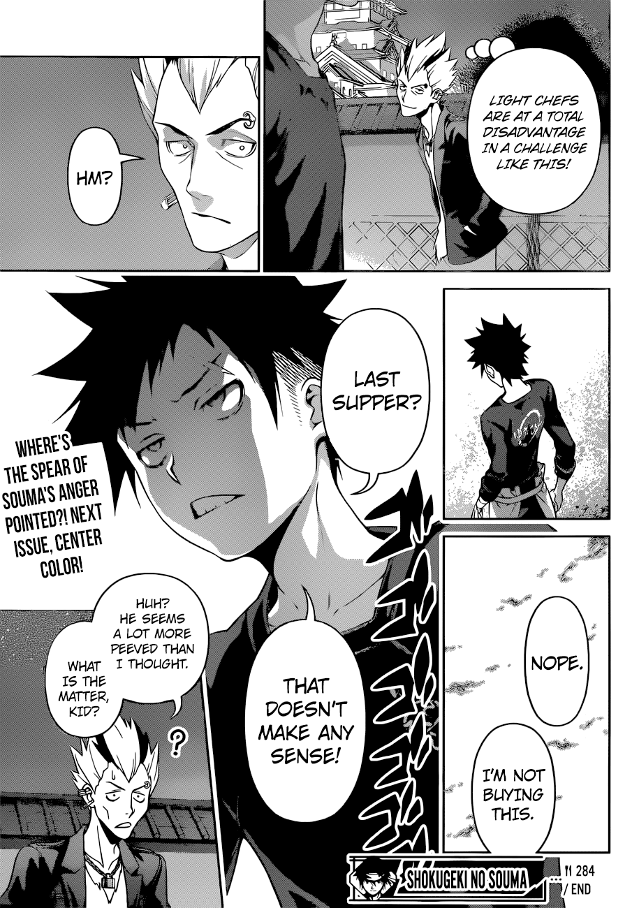 Shokugeki no Soma Chapter 284 page 20 - Chapter 284