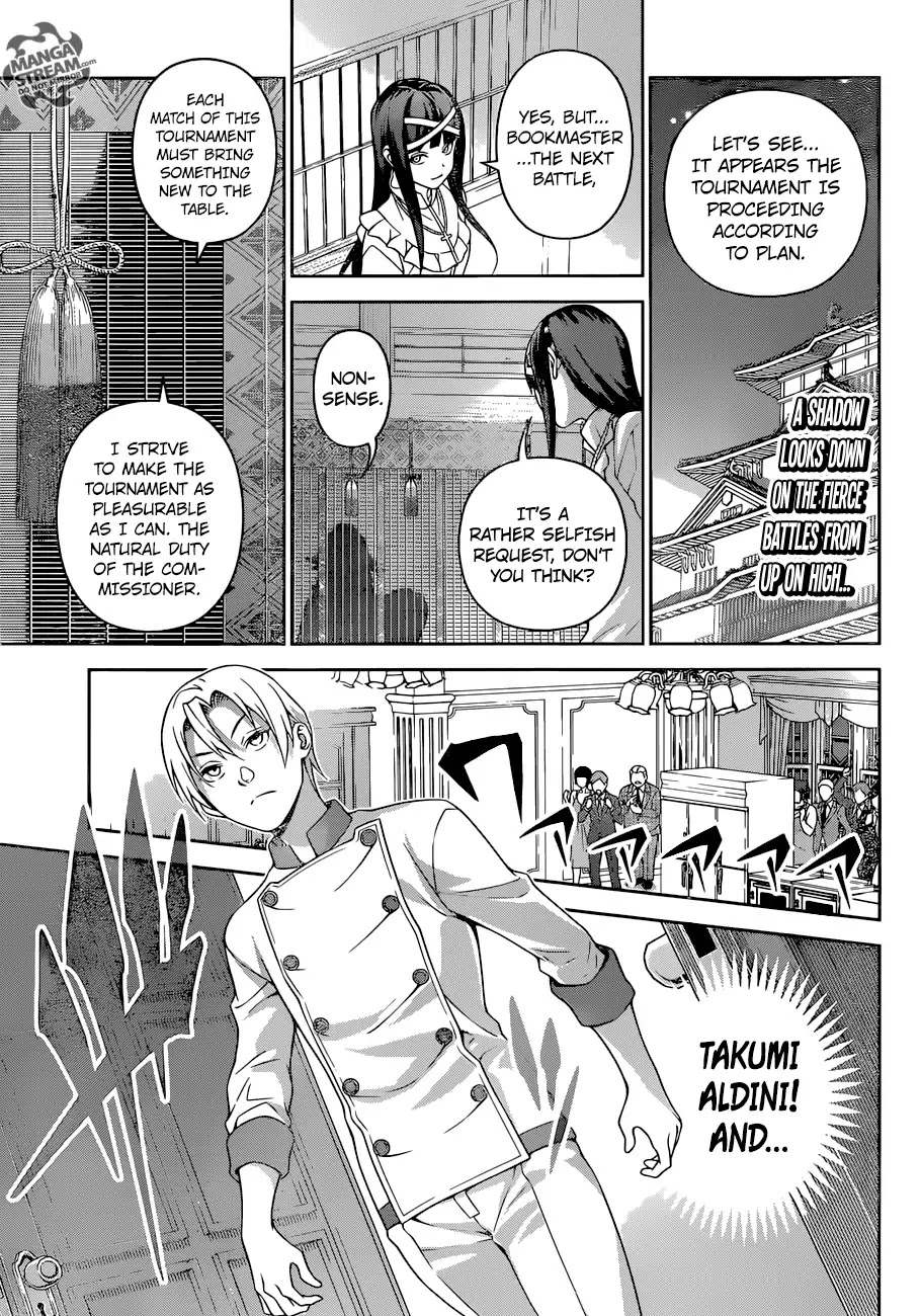 Shokugeki no Soma Chapter 297 page 1 - Chapter 297: An Ecliptic Half-moon