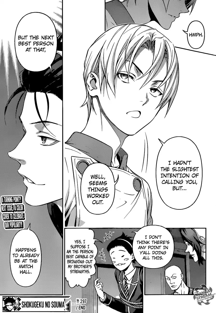 Shokugeki no Soma Chapter 297 page 20 - Chapter 297: An Ecliptic Half-moon