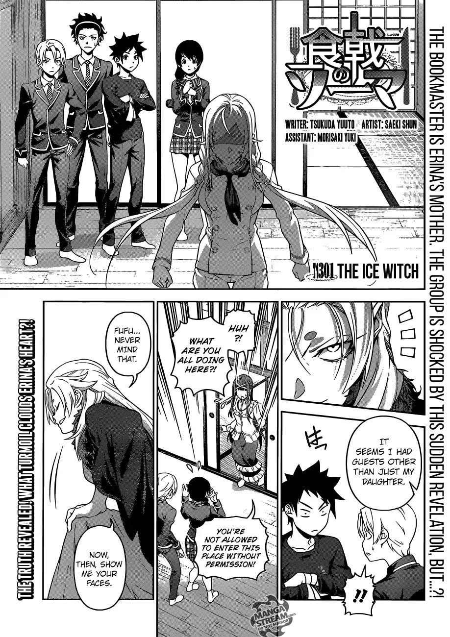 Shokugeki no Soma Chapter 301 page 1 - Chapter 301: The Ice Witch