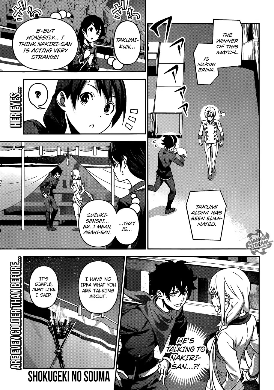 Shokugeki no Soma Chapter 302 page 1 - Chapter 302: Claws Serving Evil