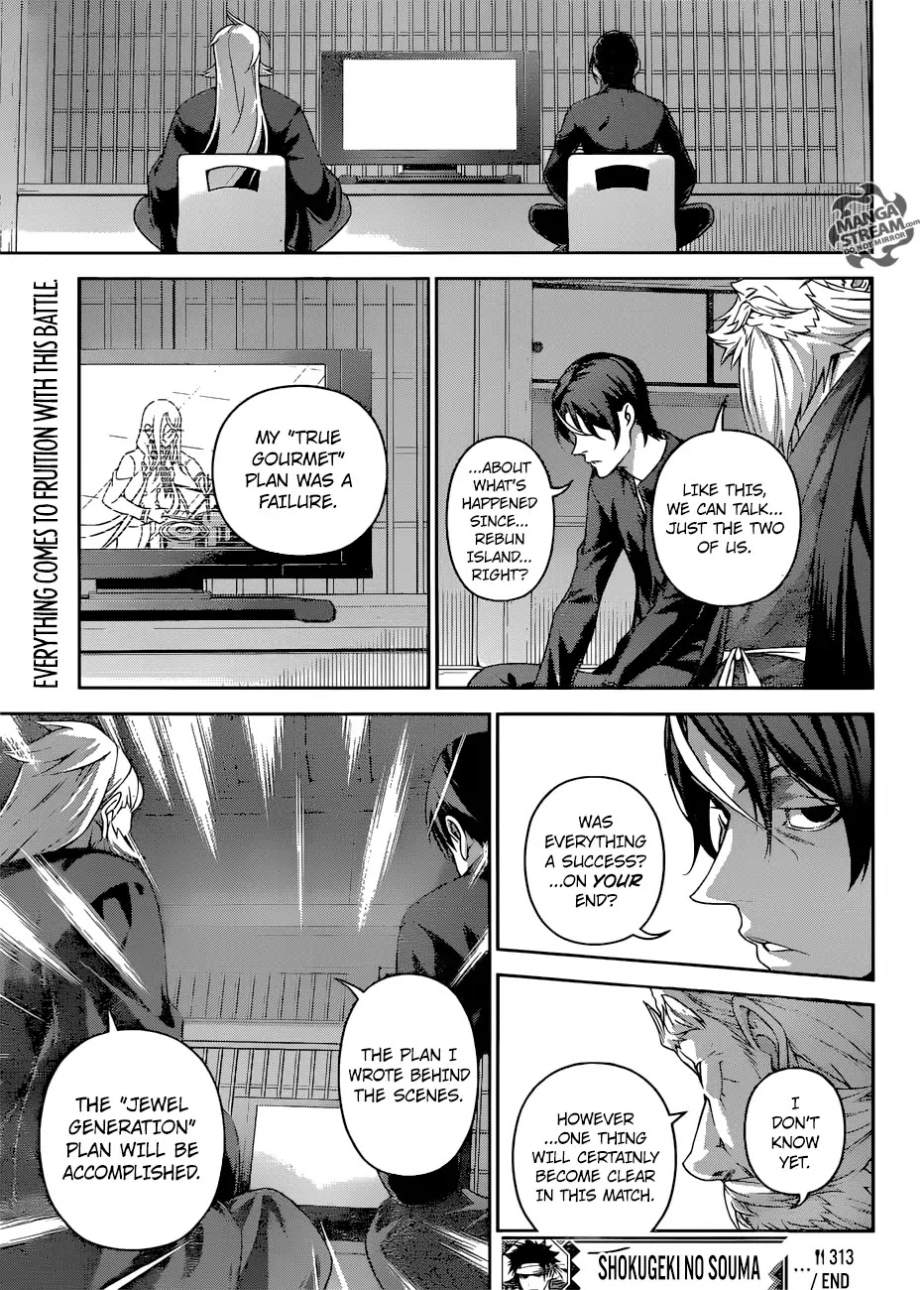 Shokugeki no Soma Chapter 313 page 19 - Chapter 313: She Who Is Having Doubts About the "God Tongue"