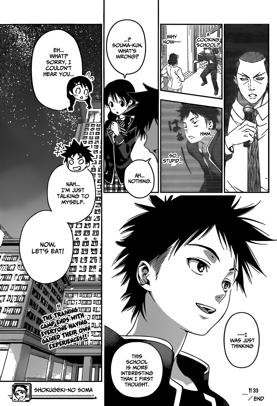 Shokugeki no Soma Chapter 33 page 21 - Chapter 33 : To the People that will Eventually Fight