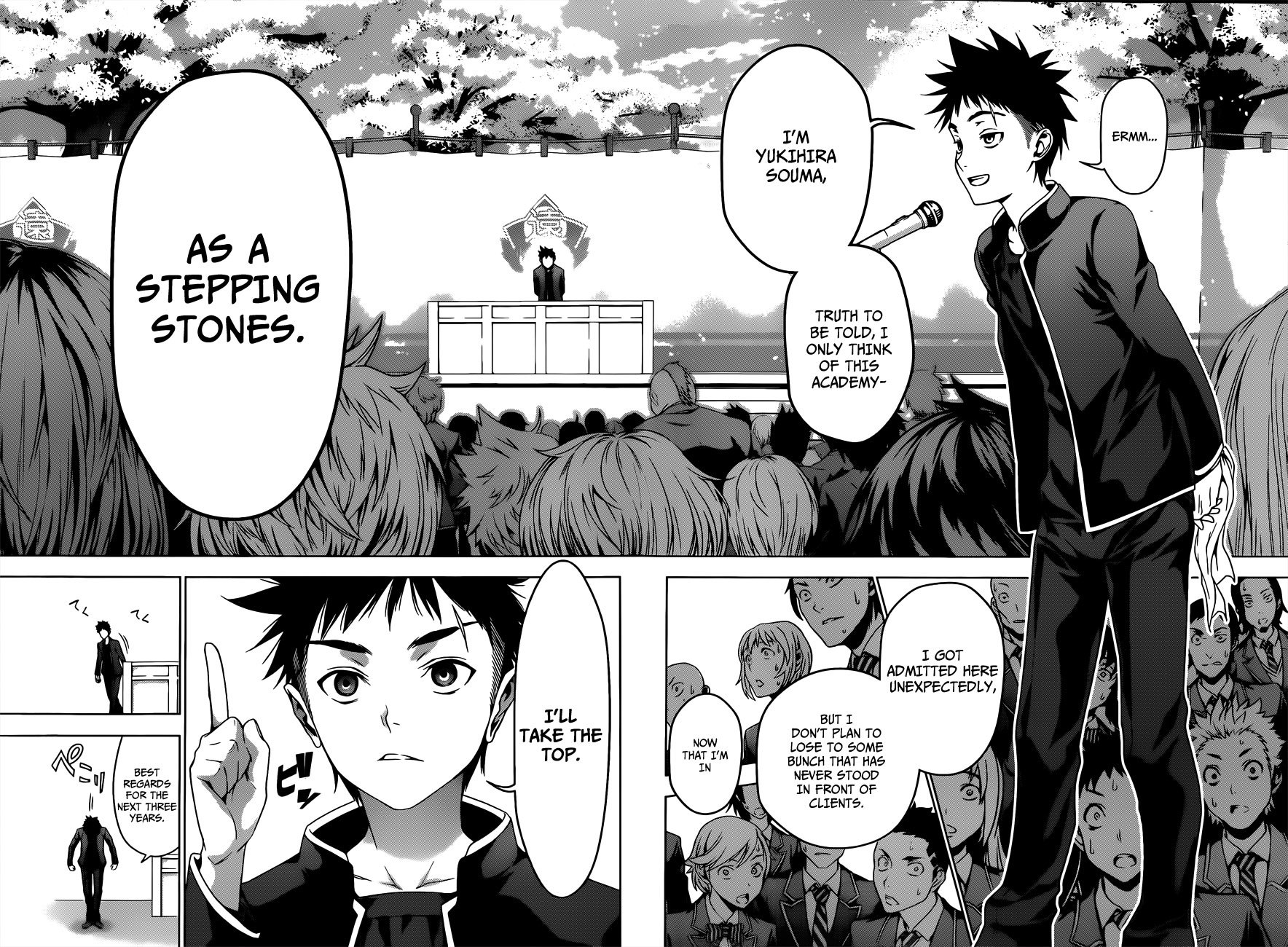 Shokugeki no Soma Chapter 4 page 11 - Chapter 4 : The Demon King Talks About "Gems"