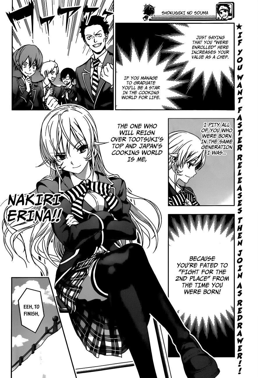 Shokugeki no Soma Chapter 4 page 9 - Chapter 4 : The Demon King Talks About "Gems"