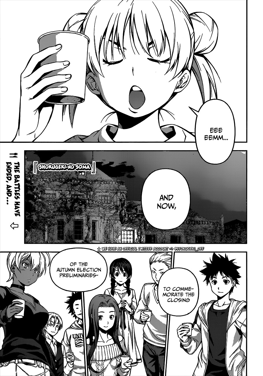 Shokugeki no Soma Chapter 60 page 2 - Chapter 60 : The Warriors' Banquet