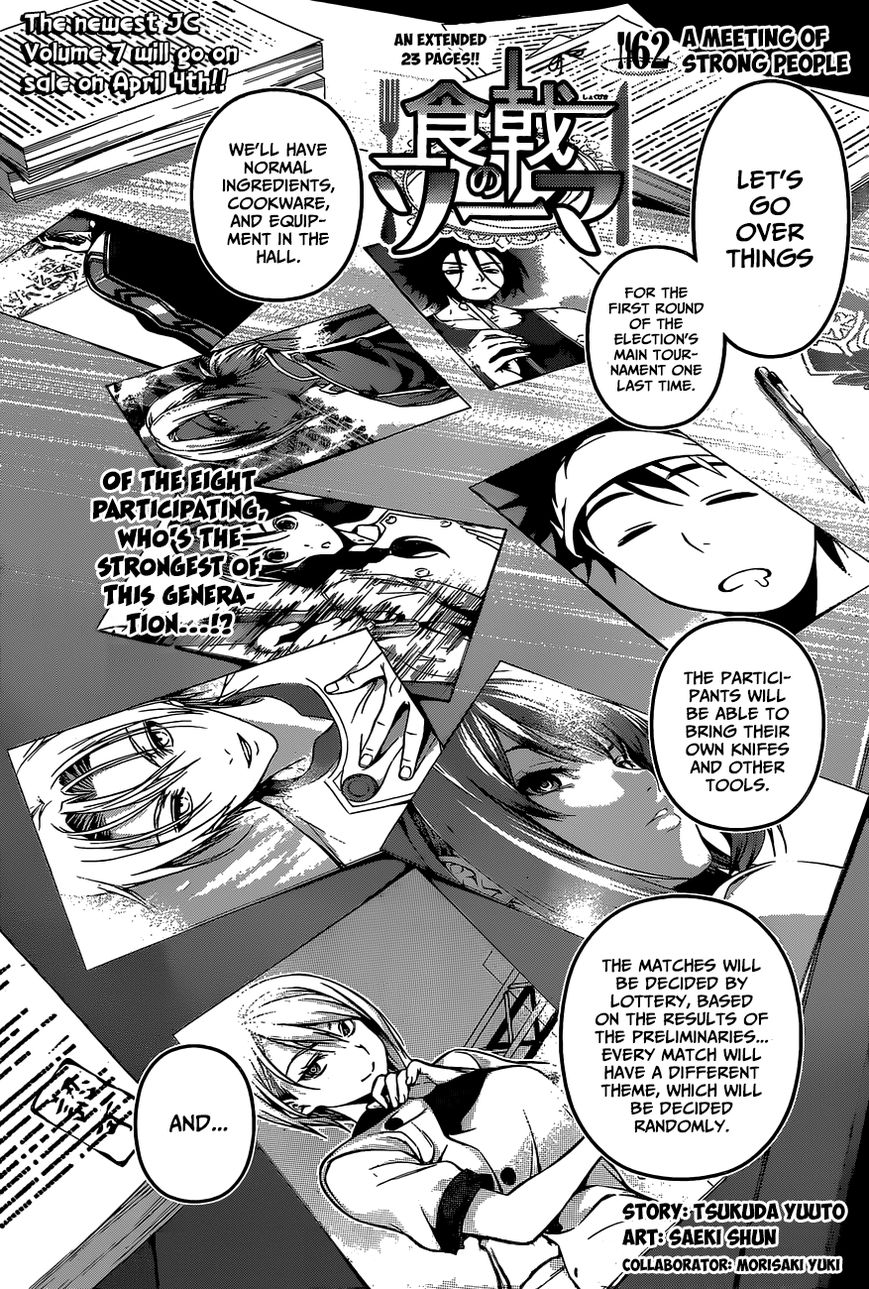 Shokugeki no Soma Chapter 62 page 2 - Chapter 62 : A Meeting of Strong People