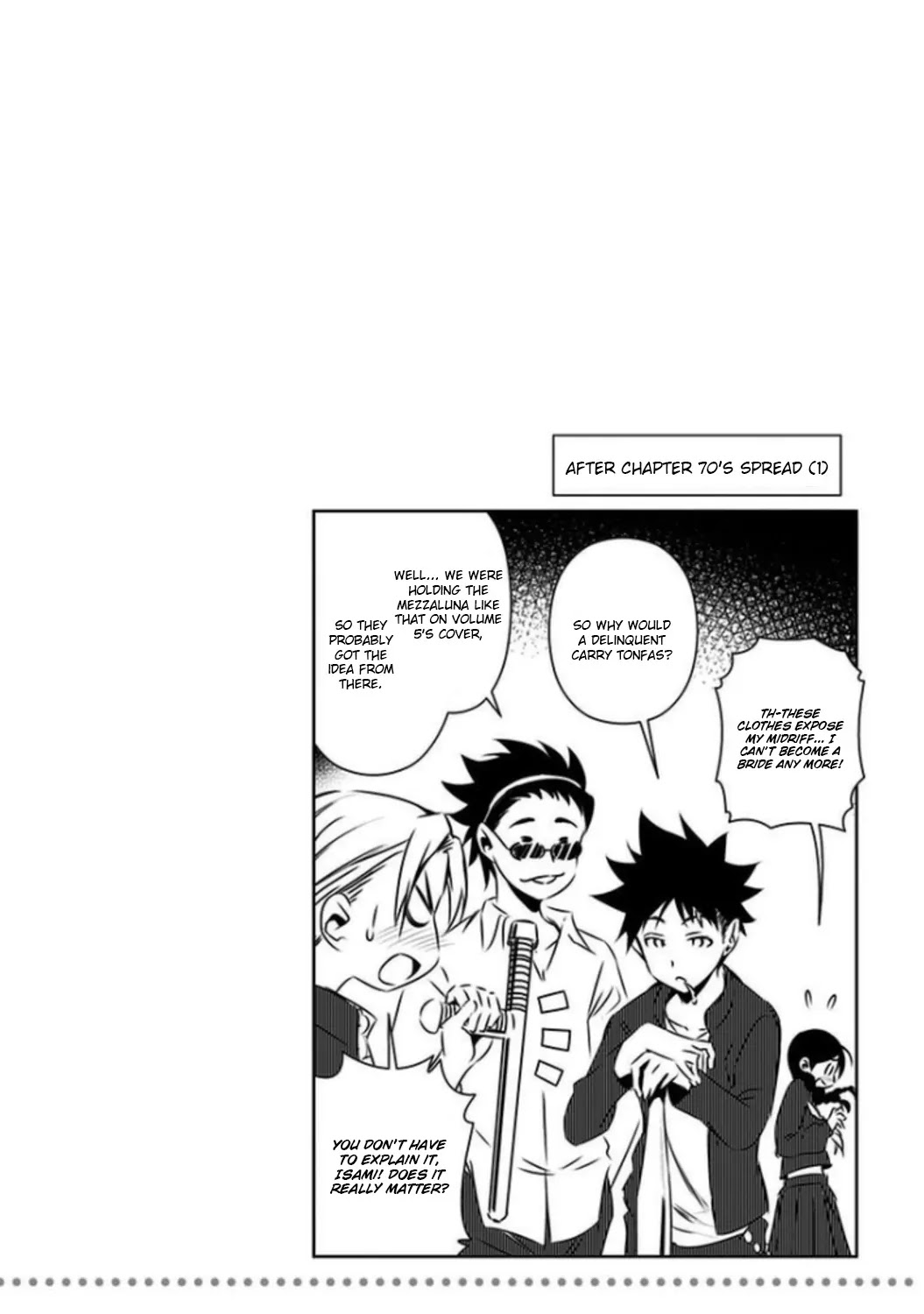 Shokugeki no Soma Chapter 74.5 page 1 - Chapter 74.5: Extras