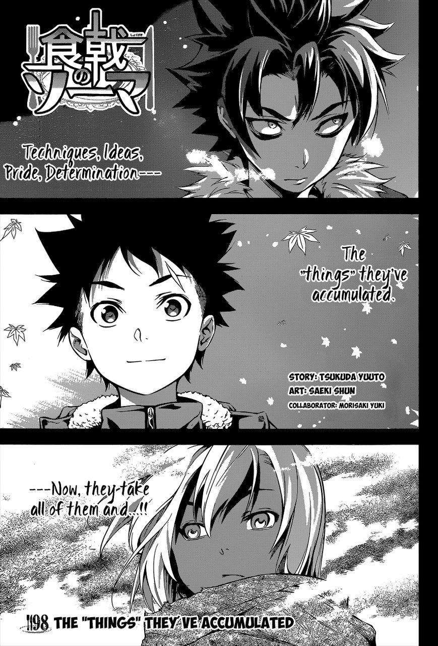 Shokugeki no Soma Chapter 98 page 2 - Chapter 98 : The "Things" They've Accumulated