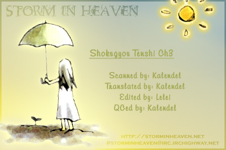 Shokugyou Tenshi Chapter 3 page 1 - Chapter 3: The Sea, the Cat and the Boy