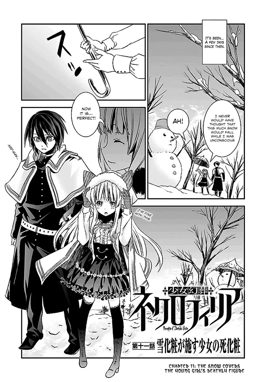Shoujo Gensou Necrophilia Chapter 11 page 4 - Chapter 11: The Snow Covers the Young Girl's Deathly Figure