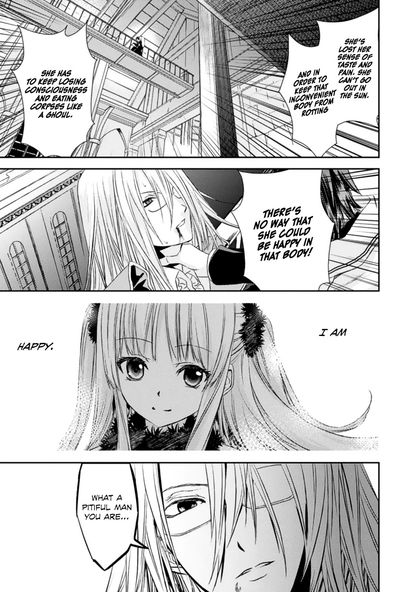 Shoujo Gensou Necrophilia Chapter 14 page 34 - Chapter 14: The Praying Hands that Resist the End and the Hands of Salvation that Wish for It