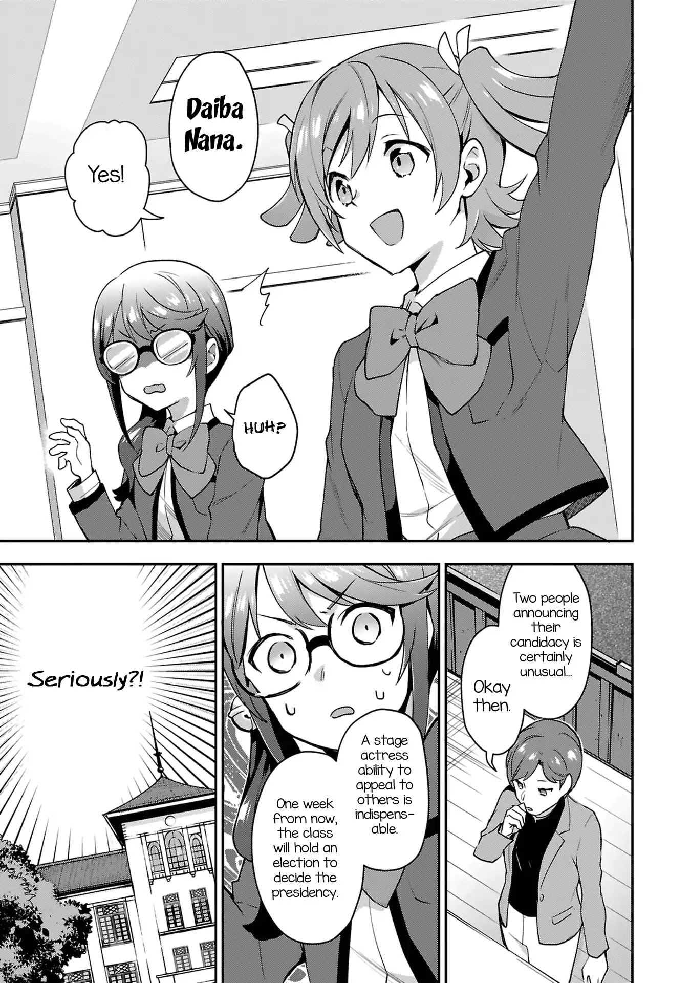 Shoujo☆Kageki Revue Starlight Overture Chapter 3 page 7 - Chapter 3: Serving in the Office of Class President!