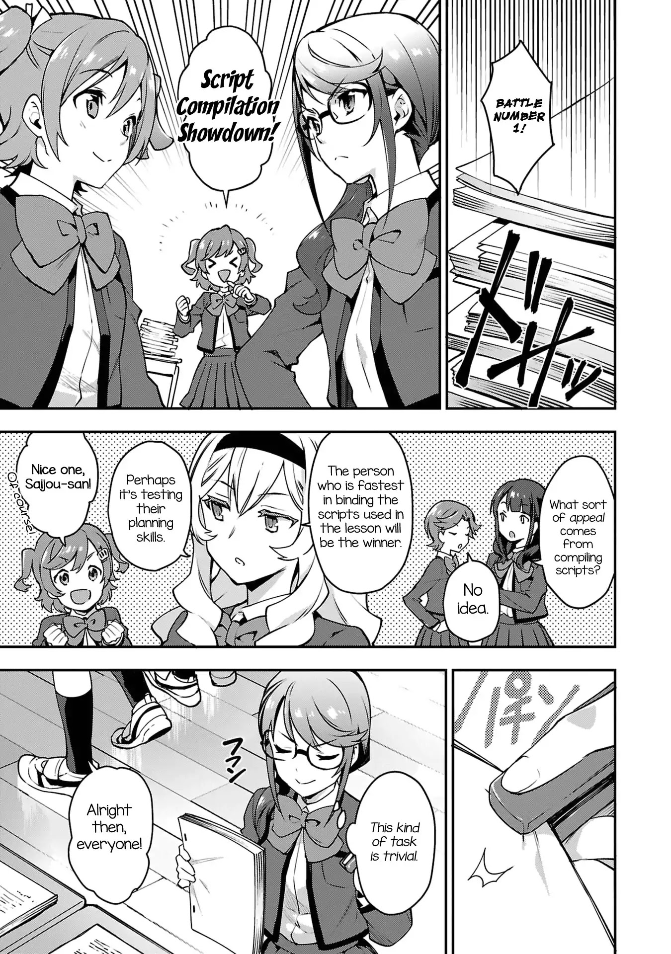 Shoujo☆Kageki Revue Starlight Overture Chapter 3 page 9 - Chapter 3: Serving in the Office of Class President!