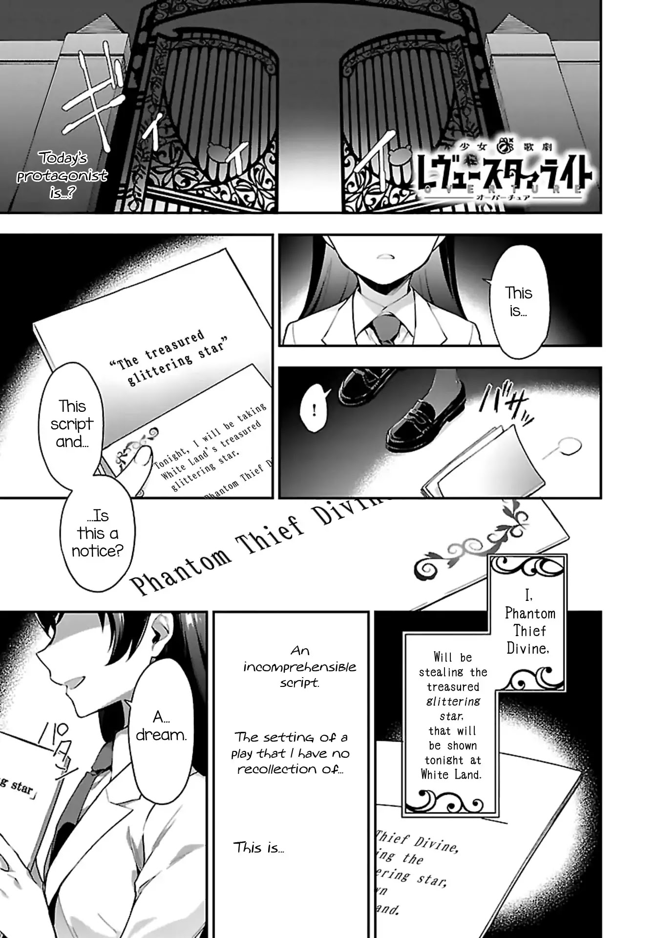 Shoujo☆Kageki Revue Starlight Overture Chapter 6 page 1 - Chapter 6: The Treasured "glittering star"