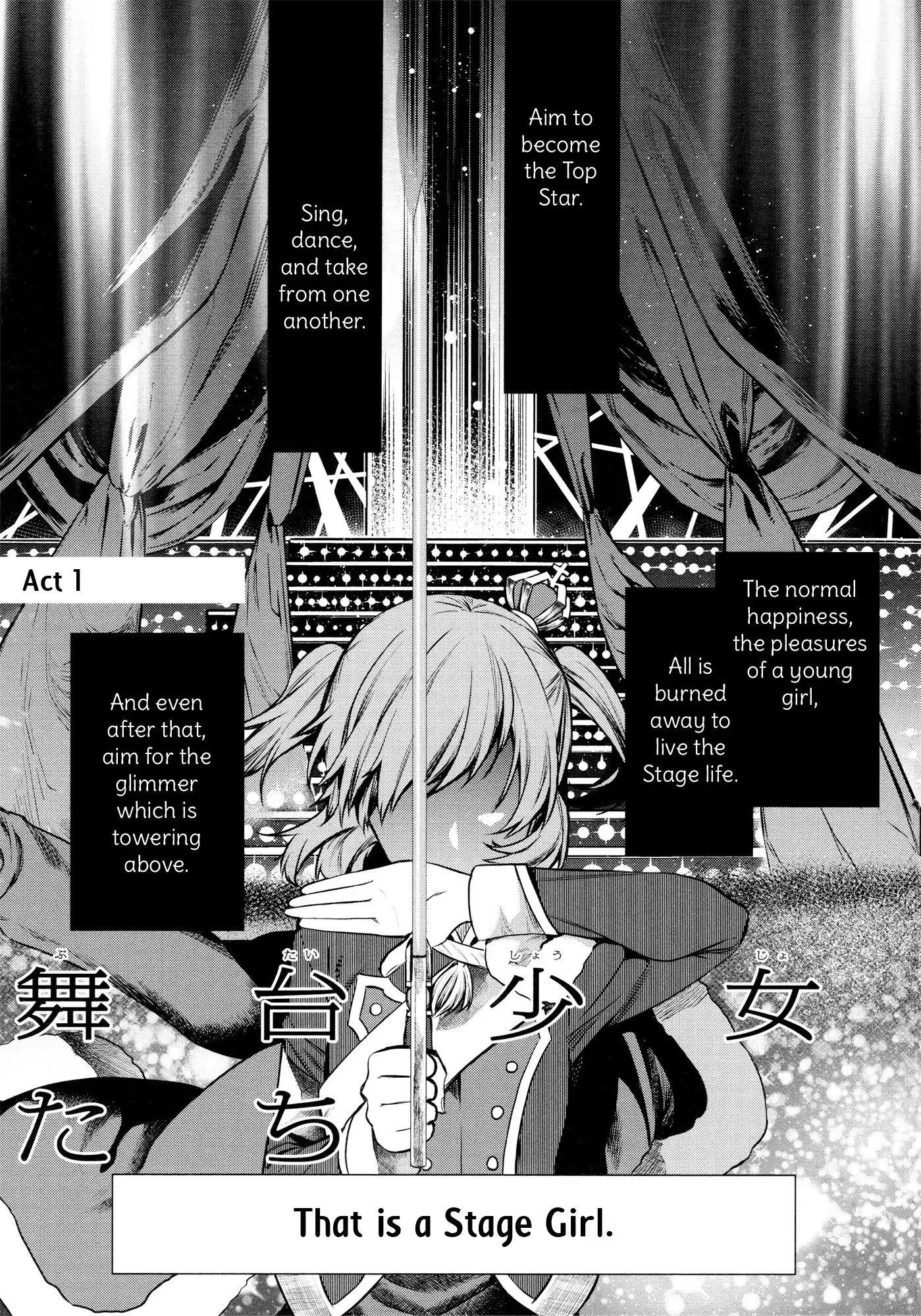 Shoujo Kageki Revue Starlight - The LIVE - Show Must Go On Chapter 1 page 4 - Chapter 1: Stage Girls