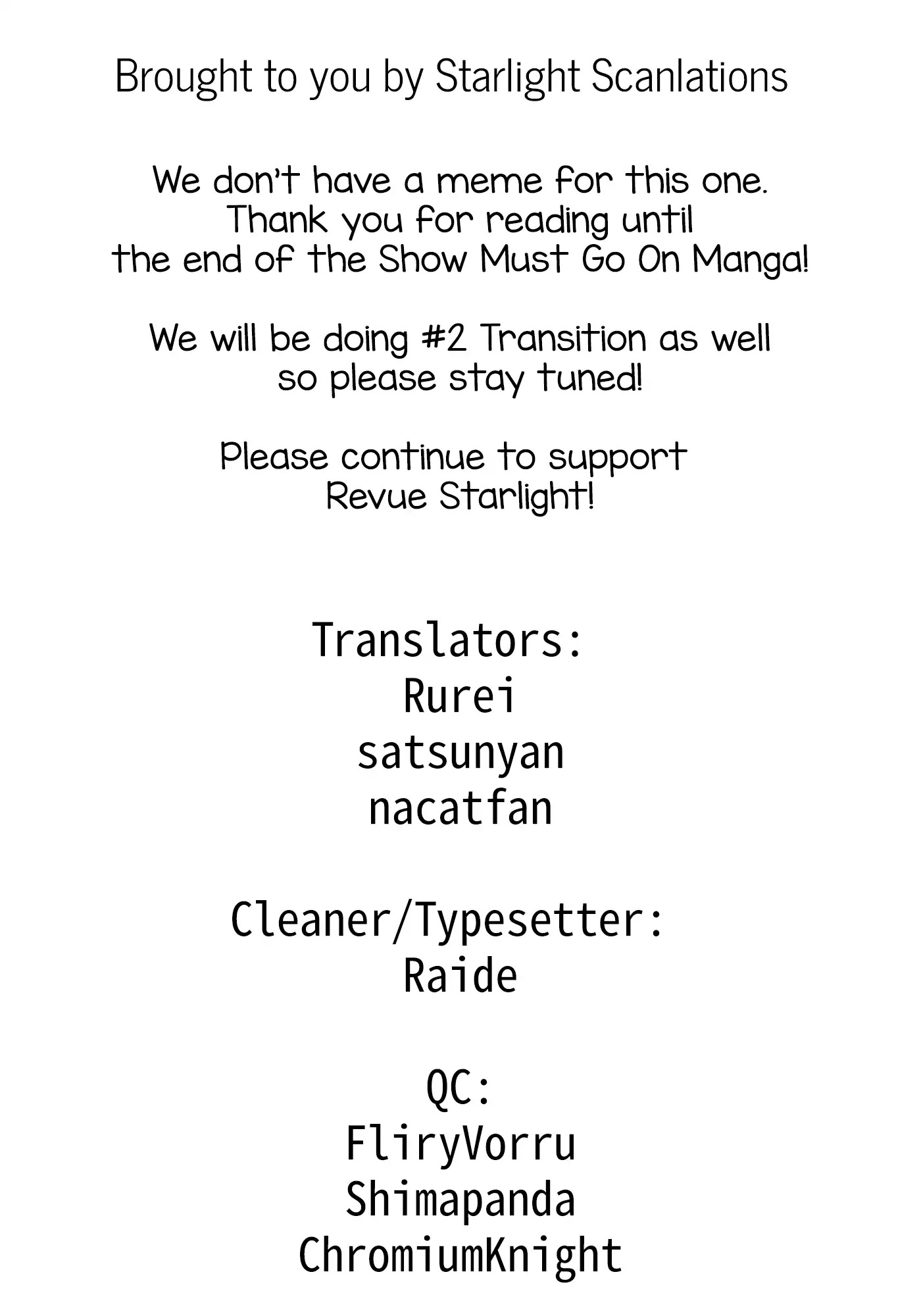Shoujo Kageki Revue Starlight - The LIVE - Show Must Go On Chapter 12 page 23 - Chapter 12: Final Act “Glittering Stars” [END]