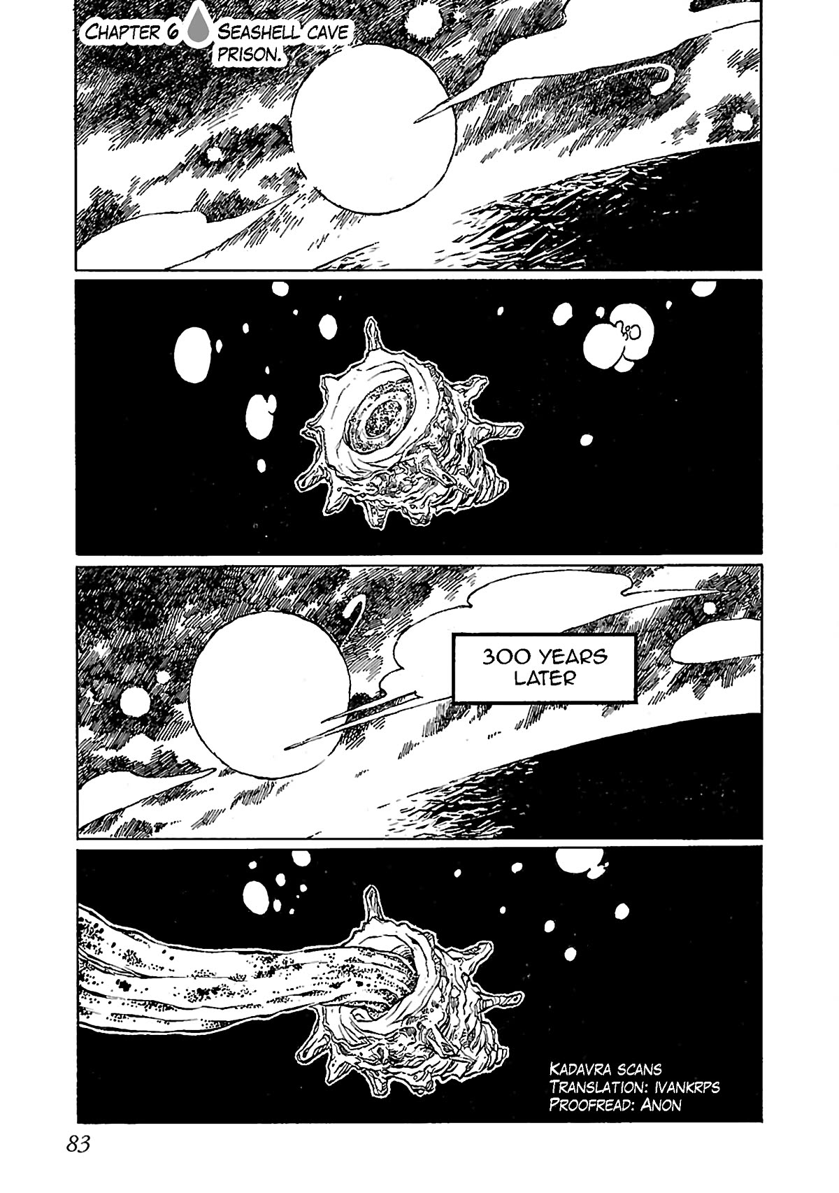 Shoujo Kidan Makora Chapter 6 page 2 - Chapter 6: Seashell cave prison.