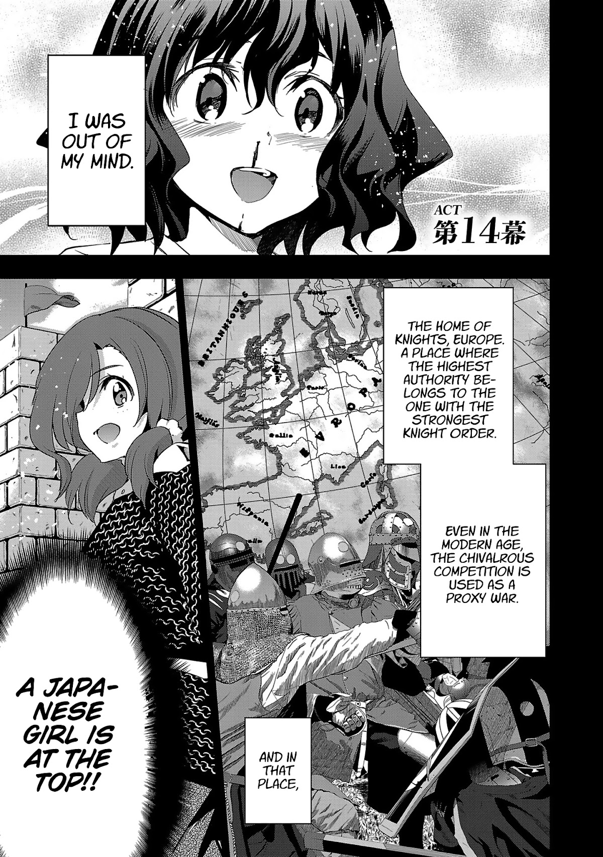 Shoujo Kishidan x Knight Tale Chapter 14 page 1 - Chapter 14: Act 14