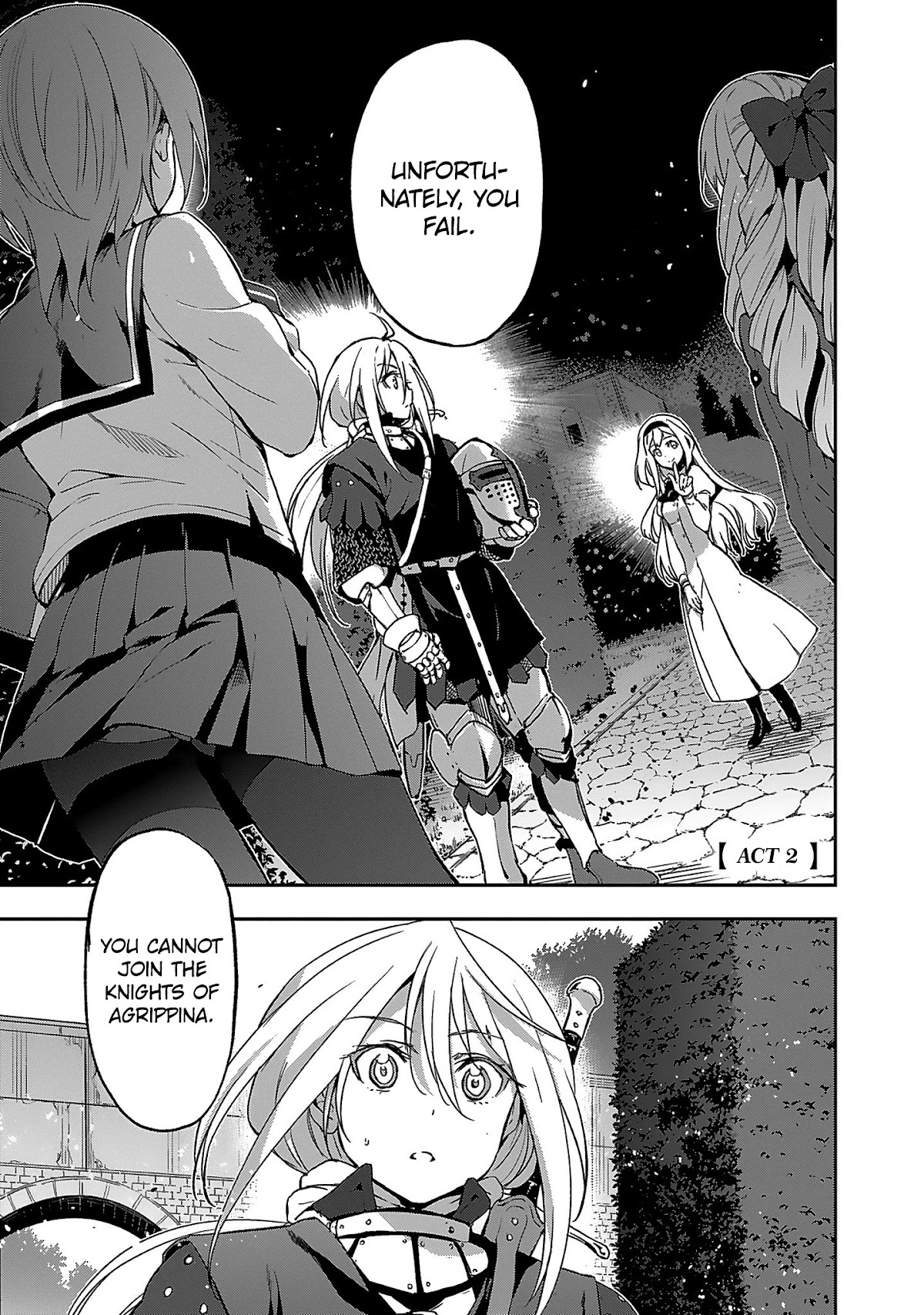 Shoujo Kishidan x Knight Tale Chapter 2 page 1 - Chapter 2: Act 2