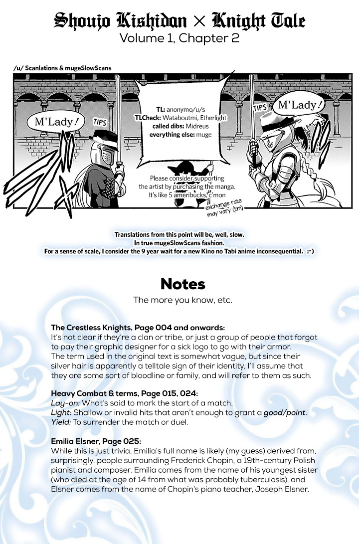 Shoujo Kishidan x Knight Tale Chapter 2 page 29 - Chapter 2: Act 2