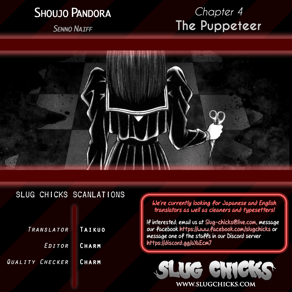 Shoujo Pandora Chapter 4 page 1 - Chapter 4: The Puppet [END]